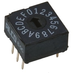 1 pcs - TE Connectivity 16 Way Through Hole DIP Switch 16P, Rotary Flush Actuator