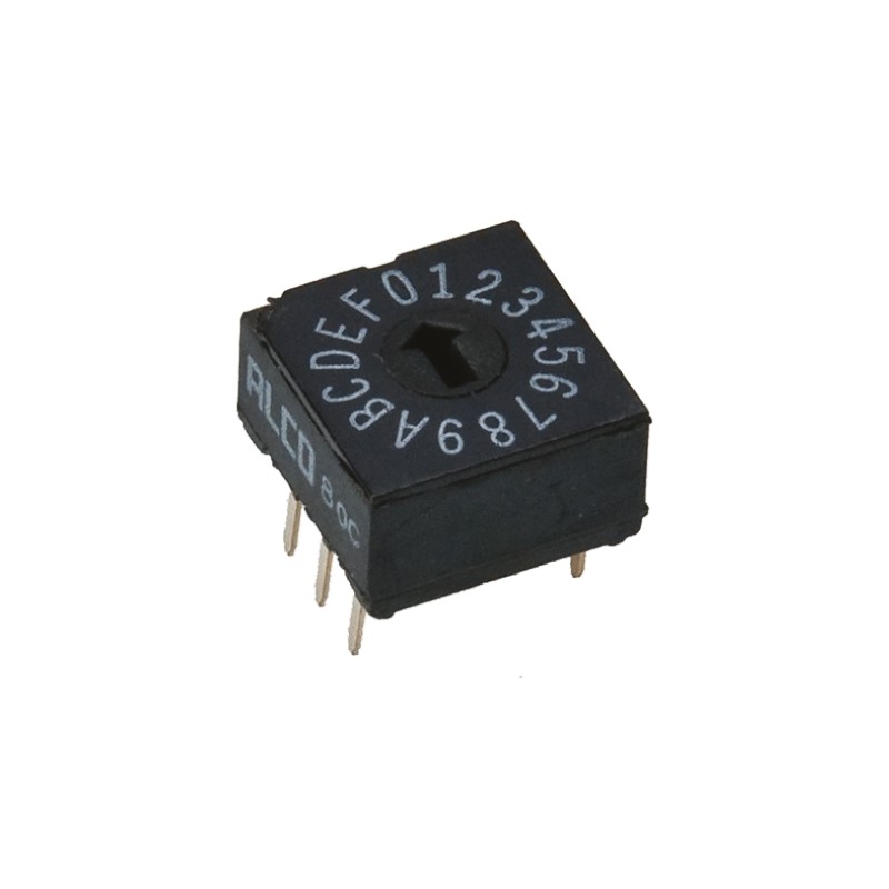 1 pcs - TE Connectivity 16 Way Through Hole DIP Switch 16P, Rotary Flush Actuator
