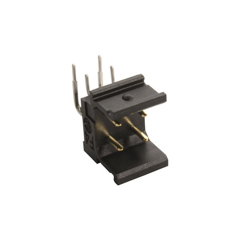 1 pcs - HARTING Har-Modular Series Angled PCB Header, 4 Contact(s), 5.08mm Pitch, 2 Row(s)