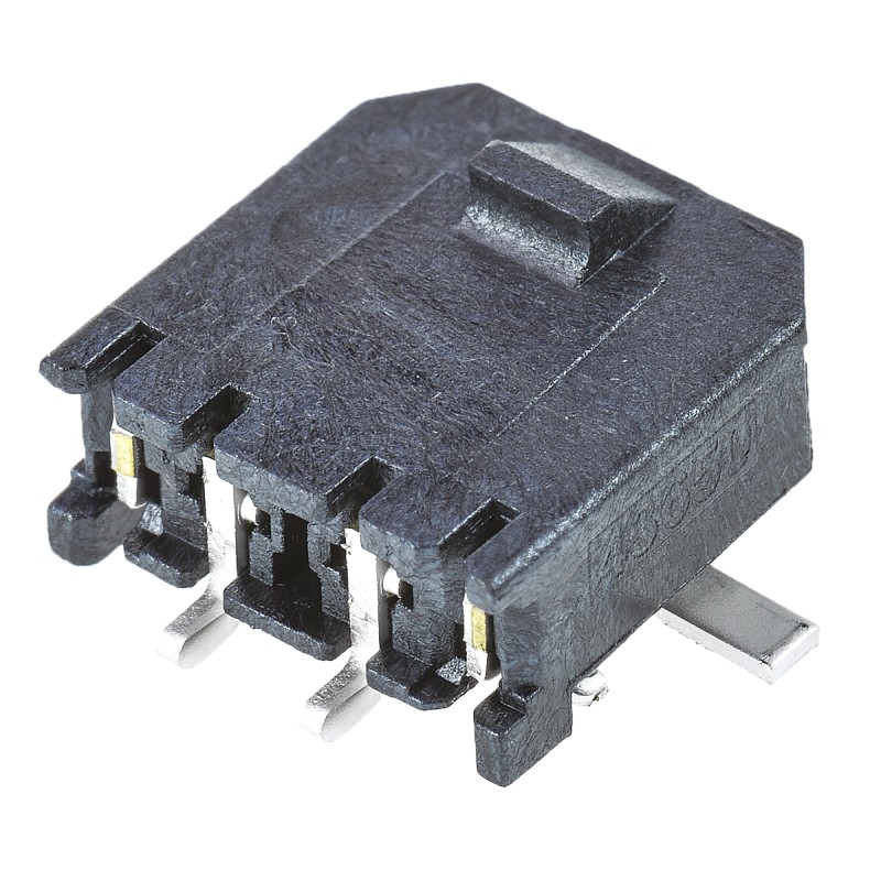 125 pcs - Molex Micro-Fit 3.0 Series Right Angle Surface Mount PCB Header, 2 Contact(s), 3.0mm Pitch, 1 Row(s), Shrouded