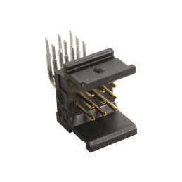 1 pcs - HARTING Har-Modular Series Angled PCB Header, 9 Contact(s), 2.54mm Pitch, 3 Row(s)