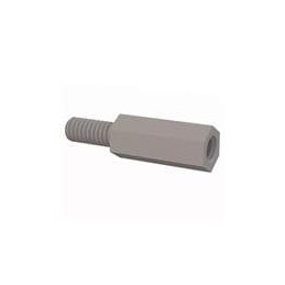 10 pcs : 36832MF050 - Standoffs & Spacers Male Female Threaded Standoff, 8-32, 1/2 Spacer, Natural, Nylon, 3/8 Stud Length