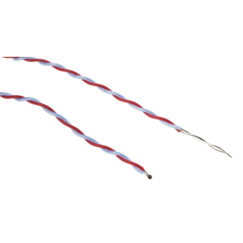 1 pcs - RS PRO Type T Thermocouple 1m Length, 1/0.3mm Diameter - +250°C