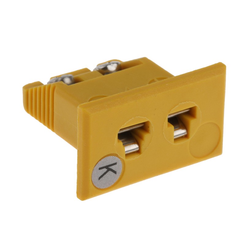 1 pcs - RS PRO Fascia Thermocouple Connector for Use with Type K Thermocouple, Miniature Size, ANSI Standard