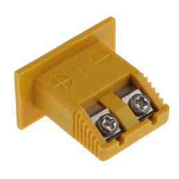 1 pcs - RS PRO Fascia Thermocouple Connector for Use with Type K Thermocouple, Miniature Size, ANSI Standard