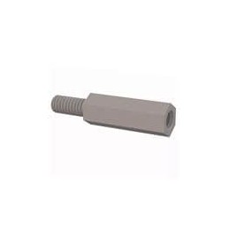 10 pcs : 36M40MF018 - Standoffs & Spacers Male Female Threaded Standoff, M4, 18mm Spacer, Natural, Nylon, 9.53mm Stud Length