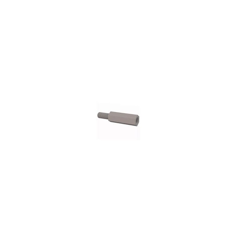 10 pcs : 36M40MF018 - Standoffs & Spacers Male Female Threaded Standoff, M4, 18mm Spacer, Natural, Nylon, 9.53mm Stud Length