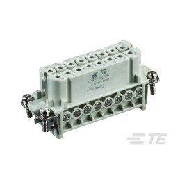 1 pcs - TE Connectivity Heavy Duty Power Connector Insert, 16A, HDC HA Series, 16 Contacts