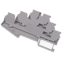 1 pcs - Phoenix Contact Clipline Series Grey Feed Through Terminal Block, 4mm², Triple-Level, Spring Clamp Termination