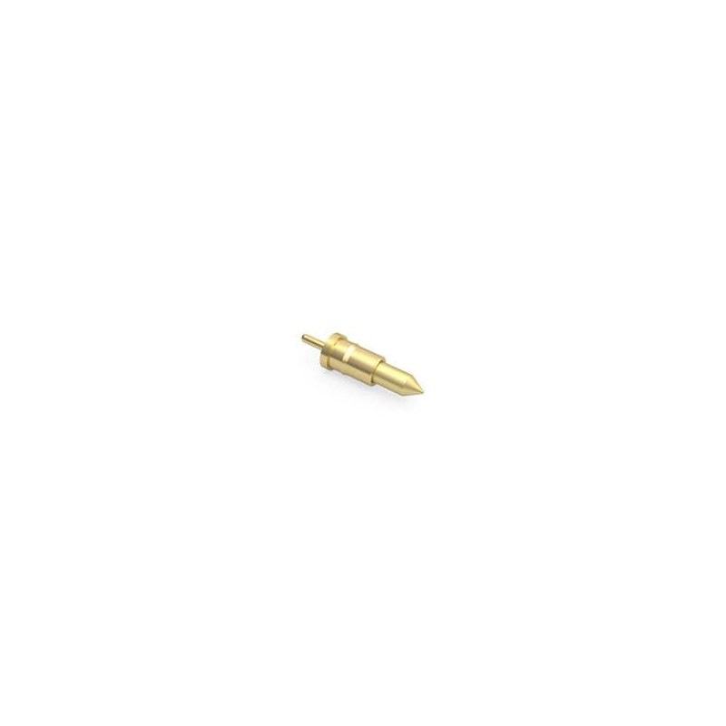 10 pcs : 2006-2-15-20-75-14-11-0 - Circuit Board Hardware - PCB Through-Hole Spring-Loaded Pin with Pointed Tip Plunger .197 len