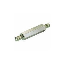 10 pcs : R30-4000602 - Standoffs & Spacers M3 x 6mm HEX 5mm A/F 6mm ML/ML NICKEL