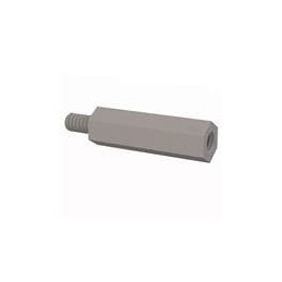 10 pcs : 36M35MF020 - Standoffs & Spacers Male Female Threaded Standoff, M3.5, 20mm Spacer, Natural, Nylon, 6.35mm Stud Length