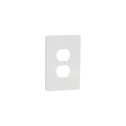 10 pcs : SQWS422011WH - Switch Fixings 1 G MID+ DUPLEX OUTLET WALL PLATE WH