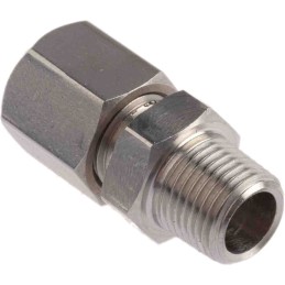 1 pcs - RS PRO Thermocouple Compression Fitting for Use with Thermocouple, 1/8 BSPT, 1/4in Probe, RoHS Compliant Standard