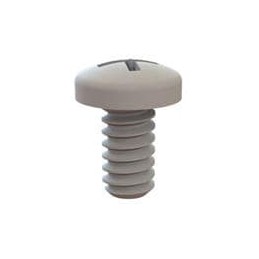 10 pcs : 010632W025PC - Screws & Fasteners Pan Phillips Screw, 6-32 Thread, 1/4 Lg, Transparent, Polycarbonate