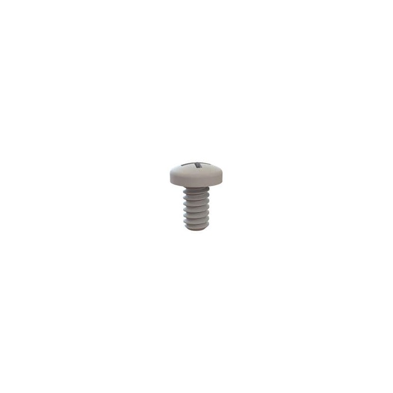 10 pcs : 010632W025PC - Screws & Fasteners Pan Phillips Screw, 6-32 Thread, 1/4 Lg, Transparent, Polycarbonate