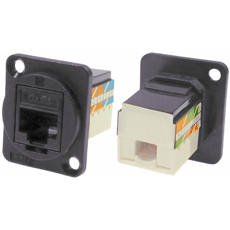 1 pcs - RS PRO Socket Ethernet Connector, Panel Mount, Cat6