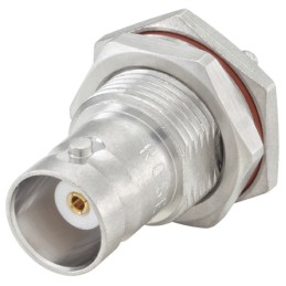 1 pcs - Rosenberger BNC Series, jack Panel Mount BNC Connector, 50Ω, Crimp Termination, Straight Body
