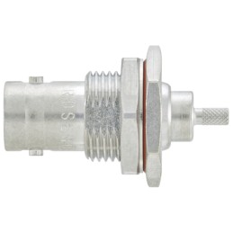 1 pcs - Rosenberger BNC Series, jack Panel Mount BNC Connector, 50Ω, Crimp Termination, Straight Body