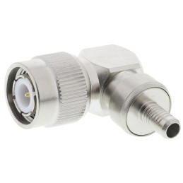 1 pcs - Radiall, Plug Cable Mount TNC Connector, 50Ω, Crimp Termination, Right Angle Body