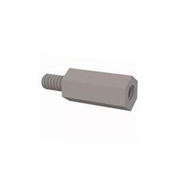 10 pcs : 36632MF050 - Standoffs & Spacers Male Female Threaded Standoff, 6-32, 1/2 Spacer, Natural, Nylon, 1/4 Stud Length