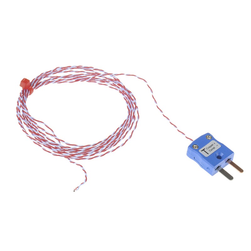 1 pcs - RS PRO Type T Thermocouple 2m Length, 0.2mm Diameter - +250°C