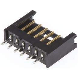 1000 pcs - TE Connectivity AMPMODU MOD II Series Straight Through Hole PCB Header, 6 Contact(s), 2.54mm Pitch, 1 Row(s), Shroude
