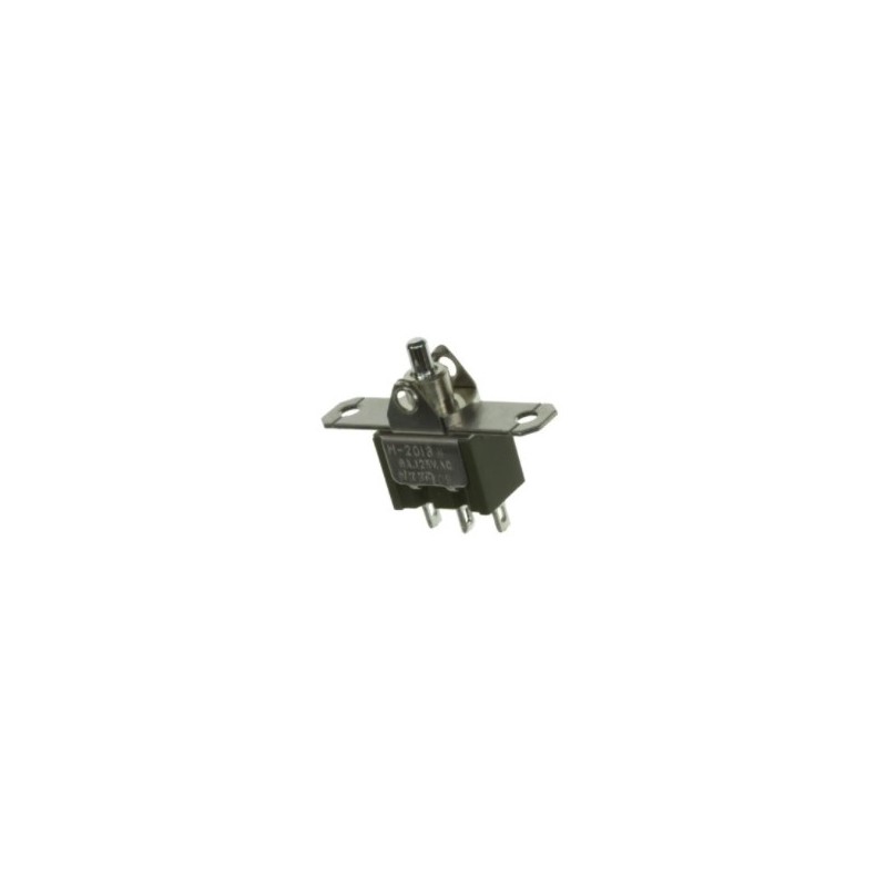 1 pcs - NKK Switches Toggle Switch, Panel Mount, On-Off-On, SPDT, Solder Lug Terminal, 30 V dc, 125V ac