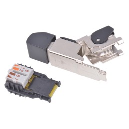 1 pcs - Telegartner MFP8 Series Male RJ45 Connector, Cable Mount, Cat6a