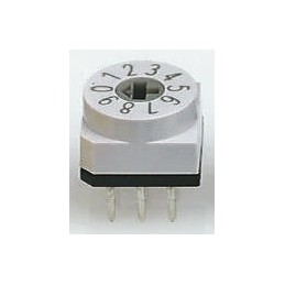 1 pcs - APEM 4 Way Through Hole DIP Switch SPST, Rotary Flush Actuator