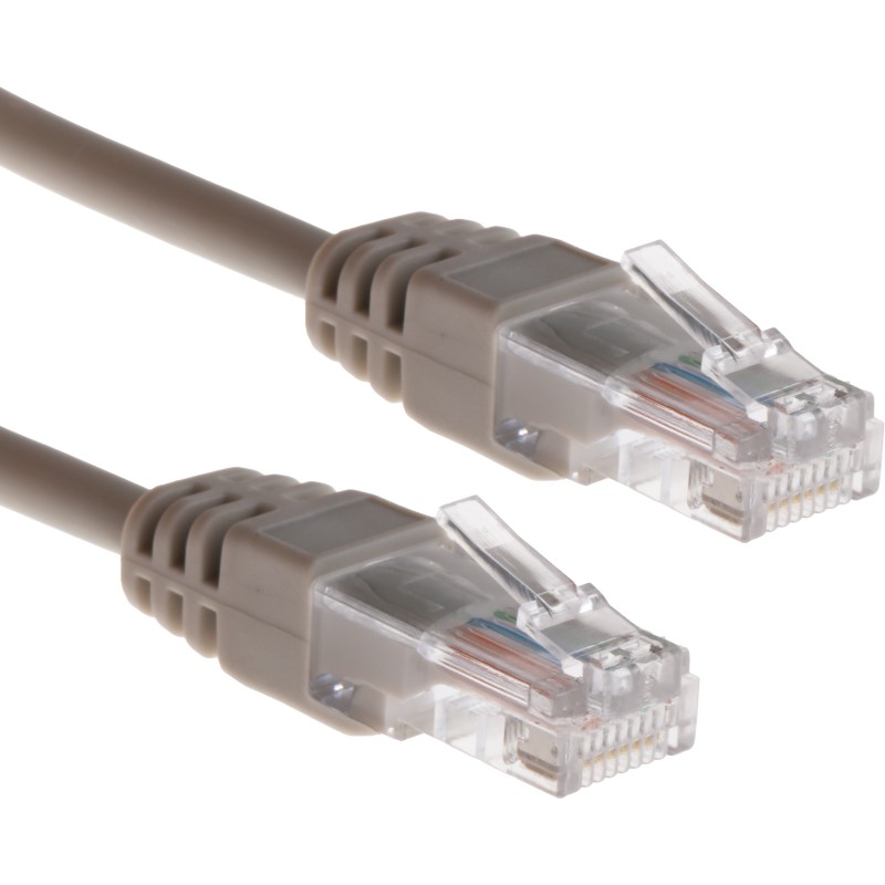 1 pcs - RS PRO Cat5e Male RJ45 to Male RJ45 Ethernet Cable, U/UTP, Grey LSZH Sheath, 15m