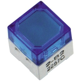 1 pcs - IP00 Blue Cap Tactile Switch, SPST 50 mA @ 24 V dc