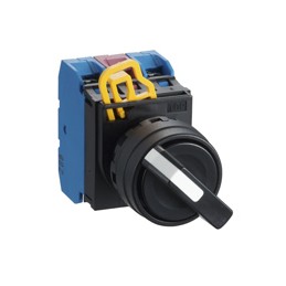 1 pcs - Idec Spring Return Selector Switch - (SPDT) 22mm Cutout Diameter, Illuminated 2 Positions