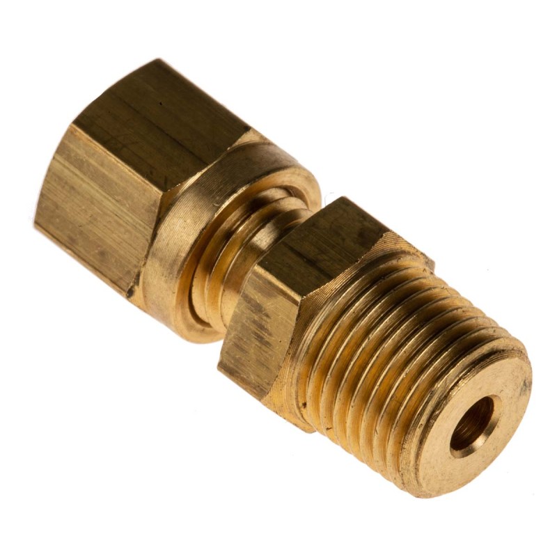1 pcs - RS PRO Thermocouple Compression Fitting for Use with Thermocouple, 1/8 BSPT, 1.5mm Probe, RoHS Compliant Standard