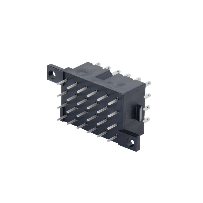 1 pcs - ITT Cannon TSTRECT Series PCB Mount PCB Connector Contact, 24-Contact, 4-Row, 5.08mm Pitch, PCB Pin Termination