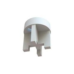 10 pcs : LEDS2E-6-01 - LED Mounting Hardware LED Spacer,T-1-3/4,Natural,3/8 in Spc, LED Spacer,T-1-3/4,Natural