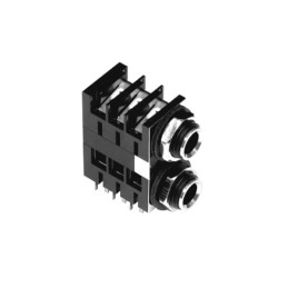 1 pcs - Amphenol Audio Jack Connector 1/4 in PCB Phone Jack Socket 10A