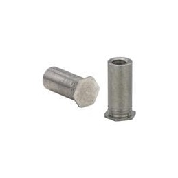 10 pcs : BSOA-632-16 - Standoffs & Spacers STANDOFF, BLIND, ALUMINIUM