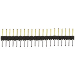 1 pcs - Samtec TSW Series Straight Through Hole Pin Header, 20 Contact(s), 2.54mm Pitch, 1 Row(s), Unshrouded