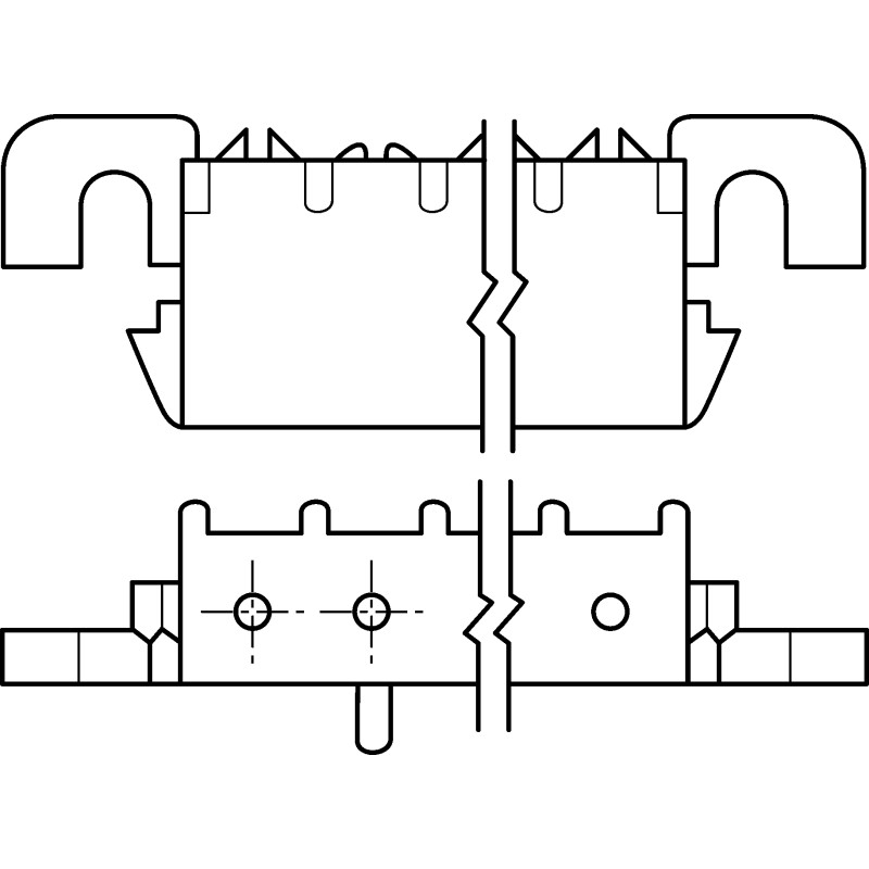 1 pcs - TE Connectivity Universal MATE-N-LOK Series Right Angle Through Hole PCB Socket, 3 Contact(s), 6.35mm Pitch, 1 Row(s),