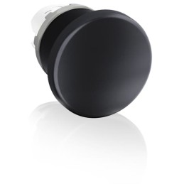 1 pcs - ABB Modular Series Black Momentary Push Button Head, 40mm Cutout