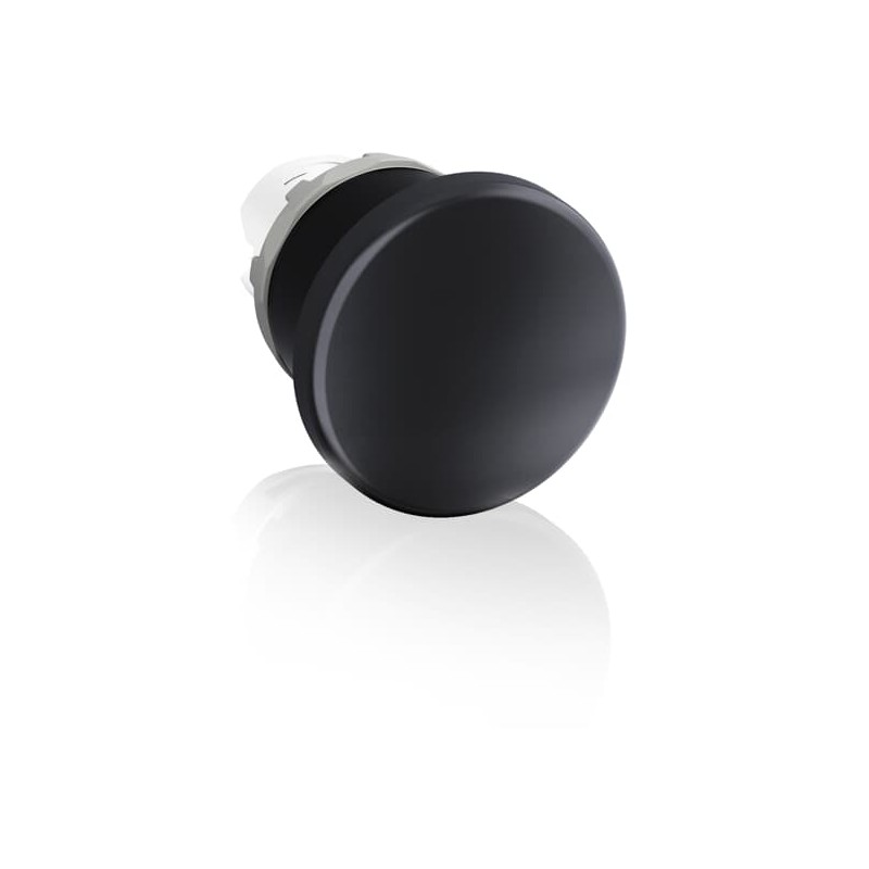 1 pcs - ABB Modular Series Black Momentary Push Button Head, 40mm Cutout