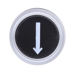 1 pcs - RS PRO Black Spring Return Push Button Head, 22mm Cutout, IP65