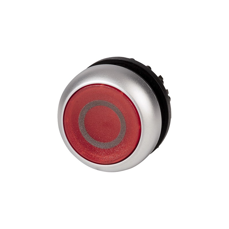 1 pcs - Eaton RMQ Titan M22 Series Red Illuminated Momentary Push Button, 22mm Cutout, IP67