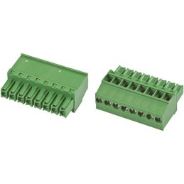 1 pcs - TE Connectivity 3.5mm Pitch 8 Way Pluggable Terminal Block, Plug, Cable Mount, Screw Down Termination