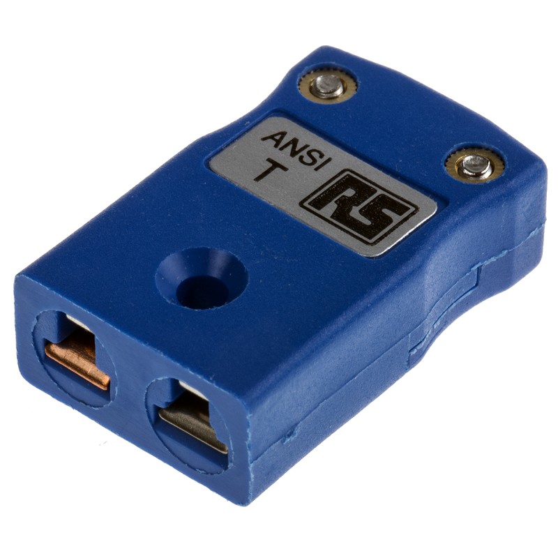 1 pcs - RS PRO In-Line Thermocouple Connector for Use with Type T Thermocouple, Miniature Size, ANSI Standard