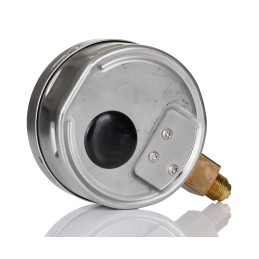 1 pcs - RS PRO G 3/8 Analogue Pressure Gauge 1bar Bottom Entry, UKAS, -1bar min.