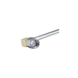 1 pcs - Huber+Suhner 16_SMA-50-3-53/119_NH Series, Plug Cable Mount SMA Connector, Solder Termination, Right Angle Body