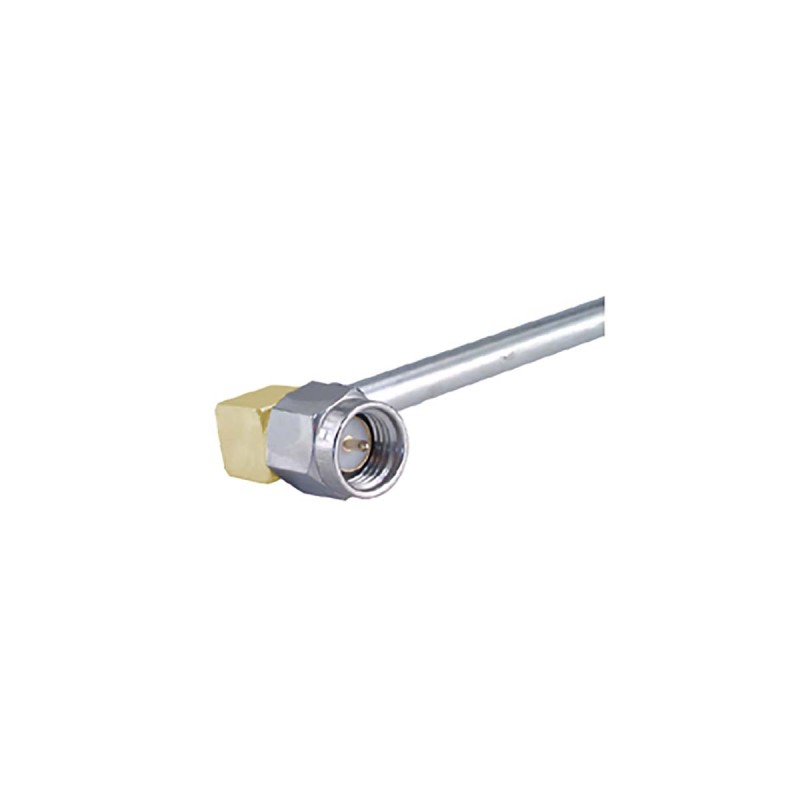 1 pcs - Huber+Suhner 16_SMA-50-3-53/119_NH Series, Plug Cable Mount SMA Connector, Solder Termination, Right Angle Body