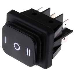 1 pcs - Molveno DPDT, On-Off-On Rocker Switch Panel Mount